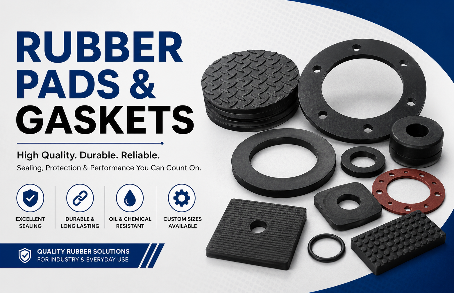Industrial rubber and gasket applications