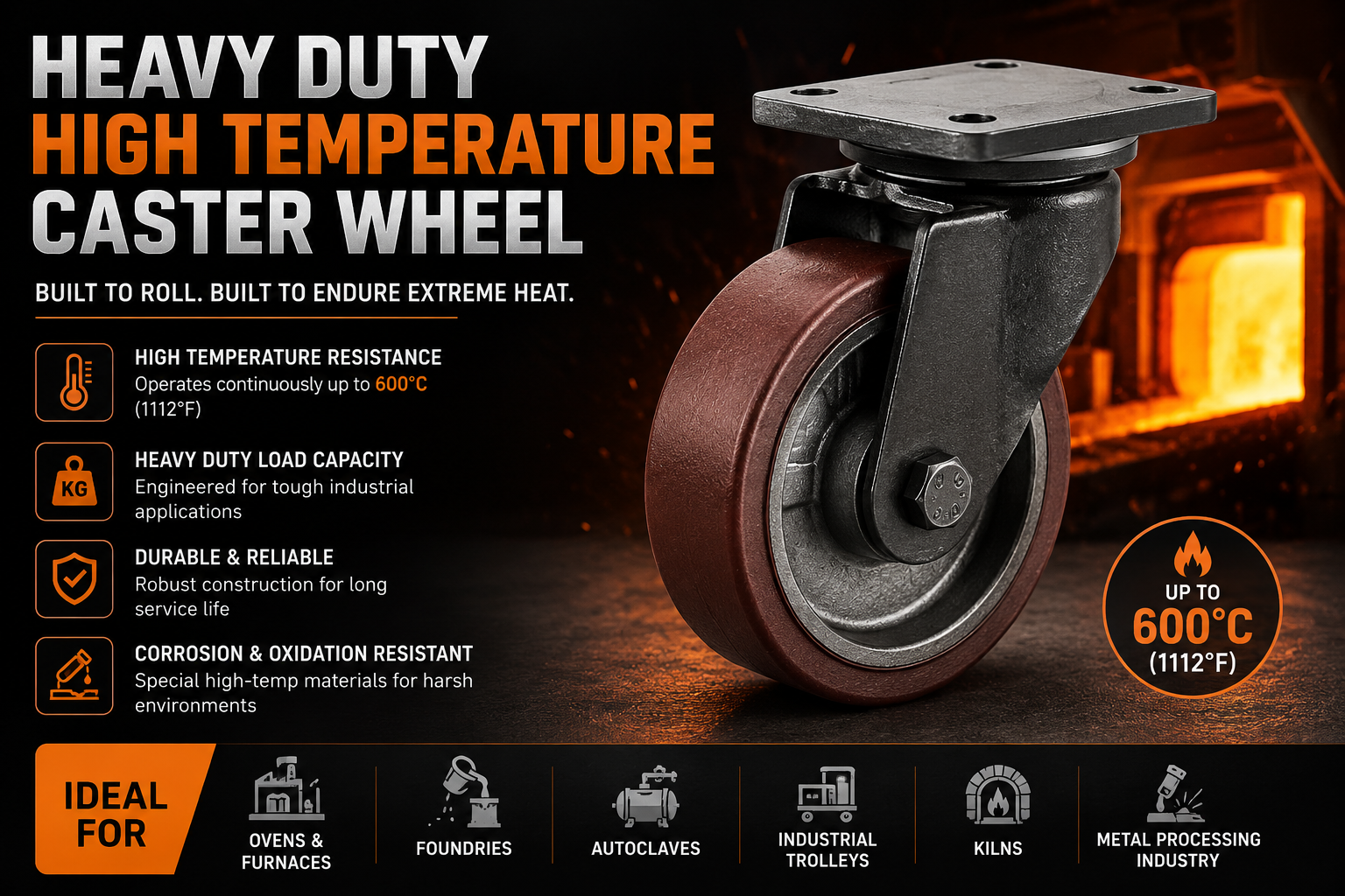 Heavy Duty Temperature Caster