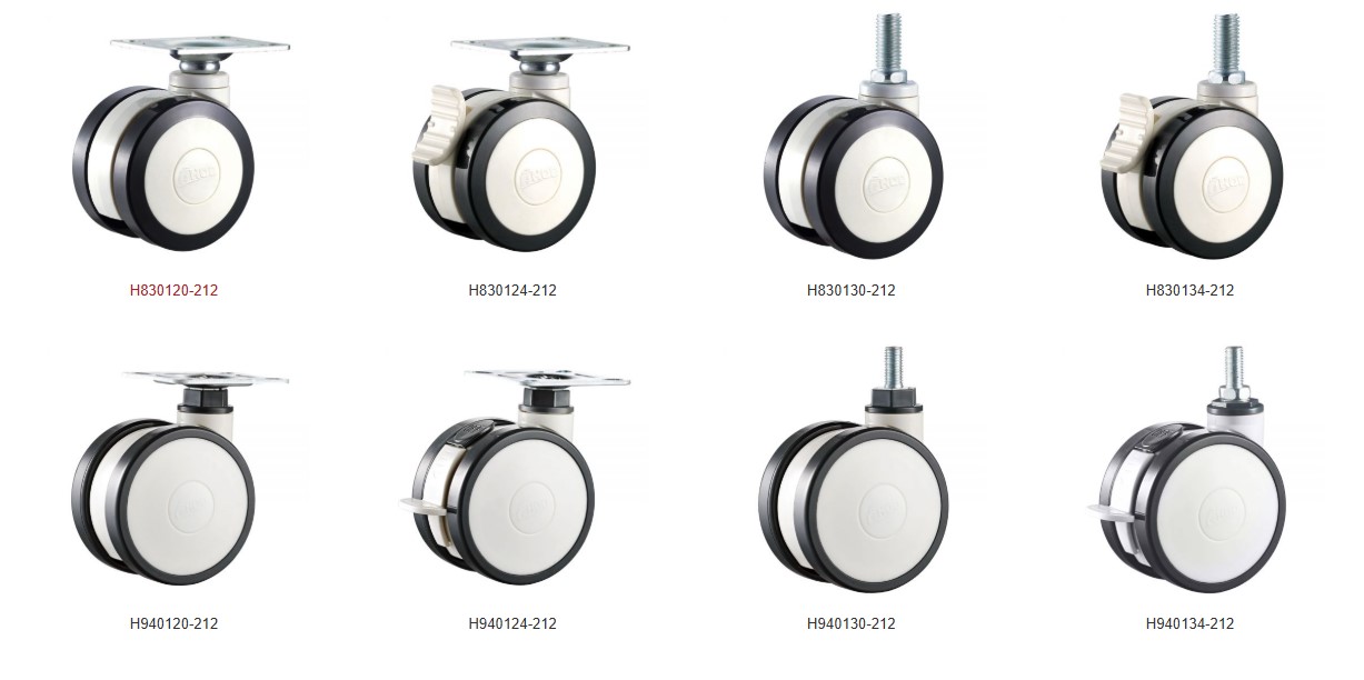HOD PU and TPR compact caster wheel product range